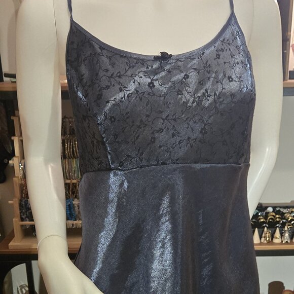 Blue Satin Set night gown kimono size Large - 12 - Picture 4 of 10